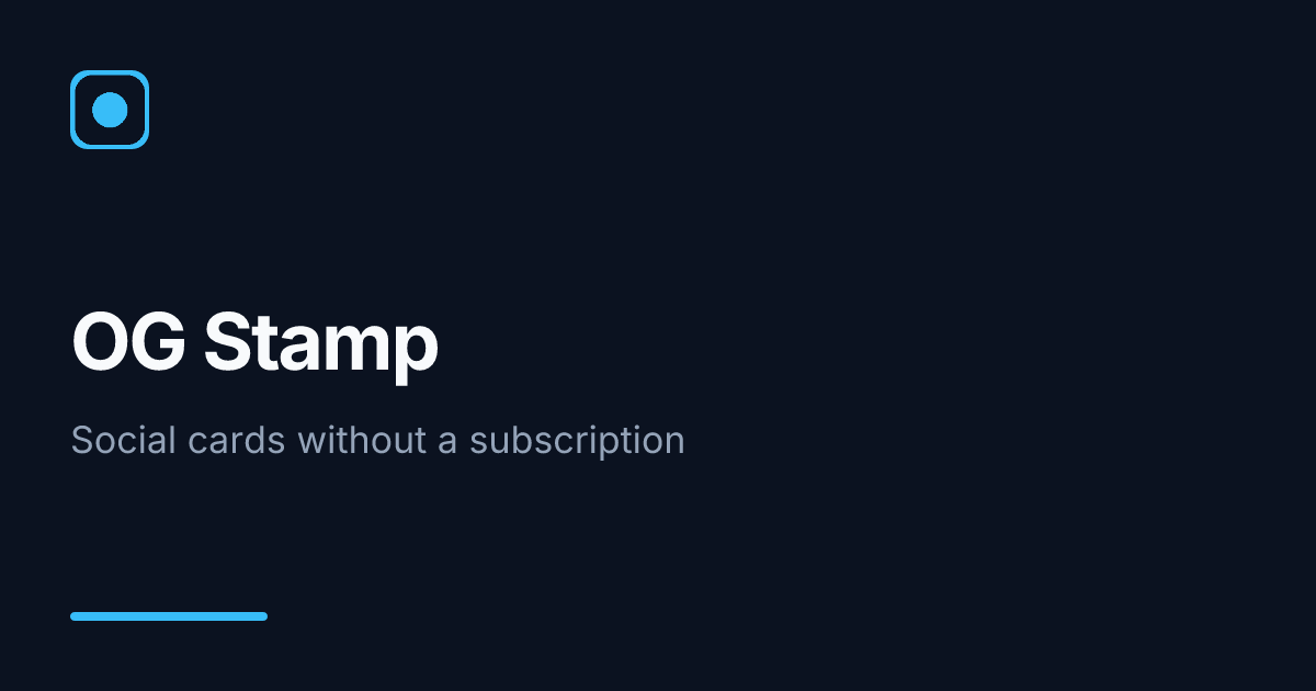 OG Stamp — Open Graph image API